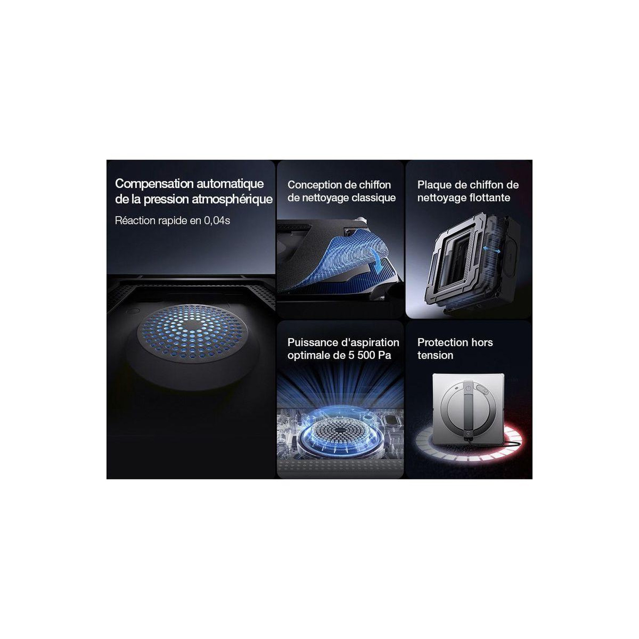 Voir la diapositive 3 : ECOVACS Robot Lave vitre Winbot W2 Omni
