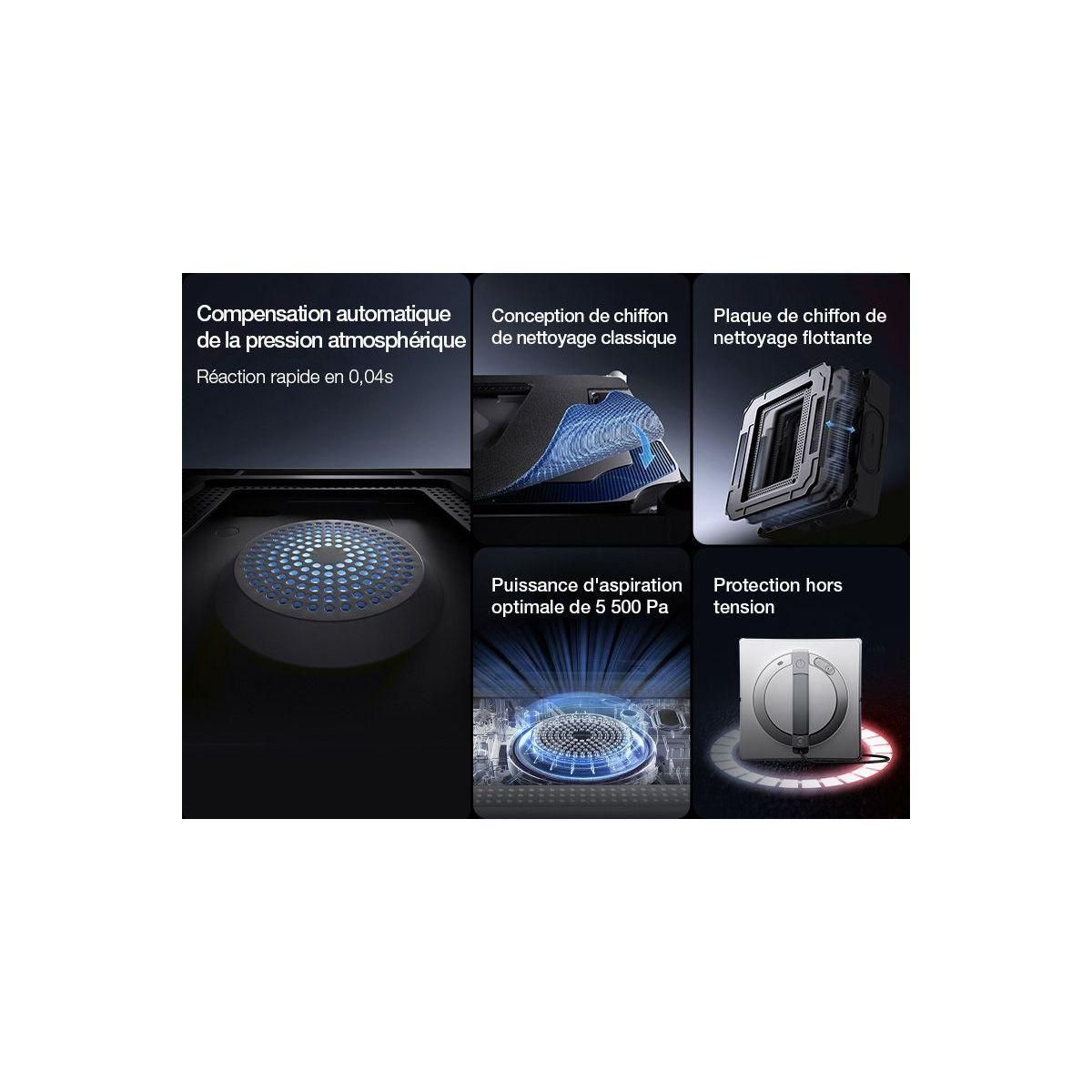 ECOVACS Robot Lave vitre Winbot W2 Omni