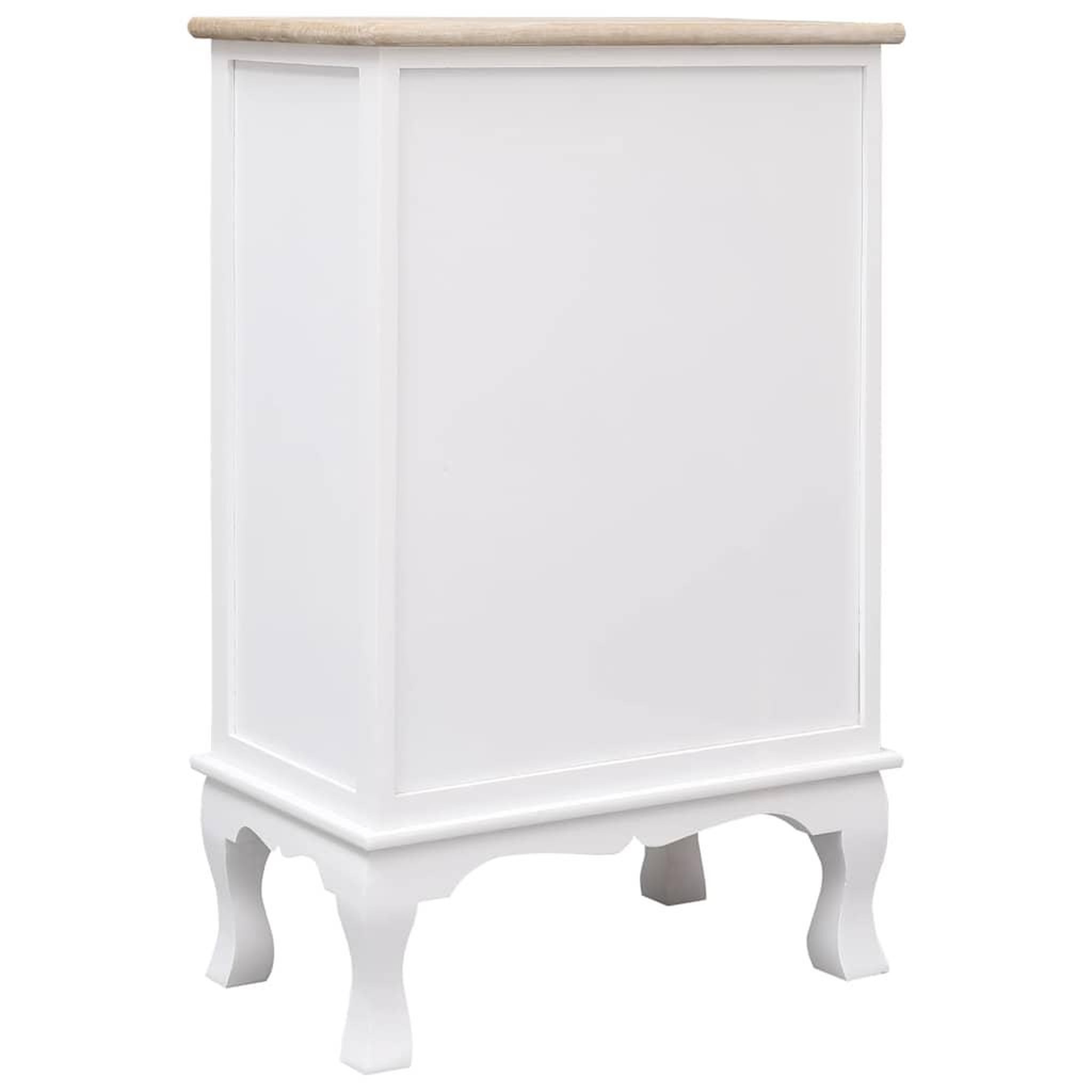 Voir la diapositive 4 : VIDAXL Armoire a tiroirs blanc 50x30x80 cm bois