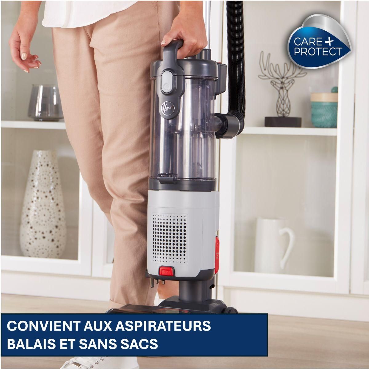 CARE PROTECT Détergent pour aspirateur sans sac, aspirateur balai et poubelles