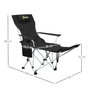 Voir la diapositive 3 : OUTSUNNY Lot de 2 chaises de camping pliantes - repose-pied amovible, rangements - sac transport - noir