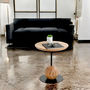 Voir la diapositive 4 : Paris Prix Table d'Appoint Design  Sphère  45cm Naturel & Noir