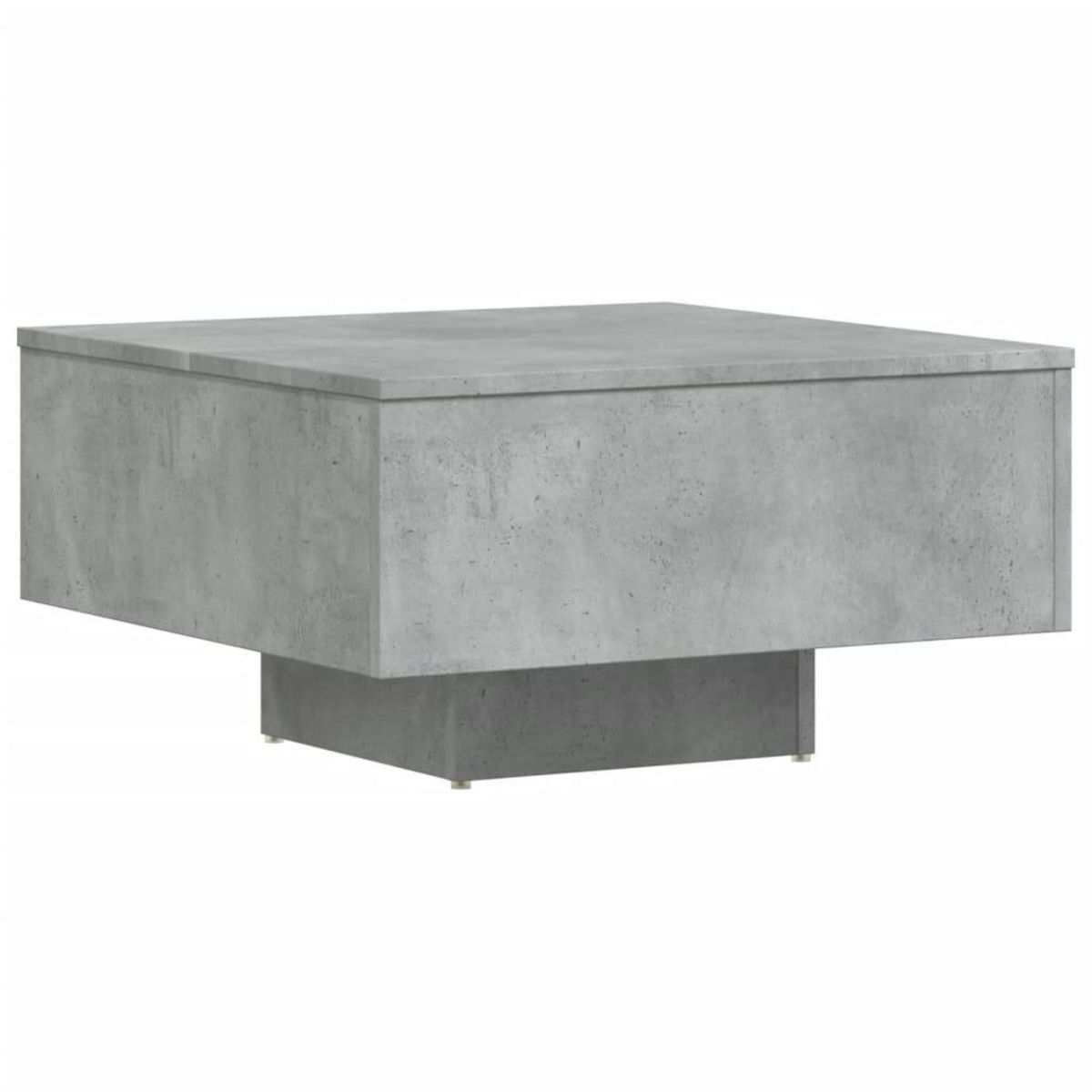 VIDAXL Table basse gris beton 60x60x31,5 cm bois d'ingenierie