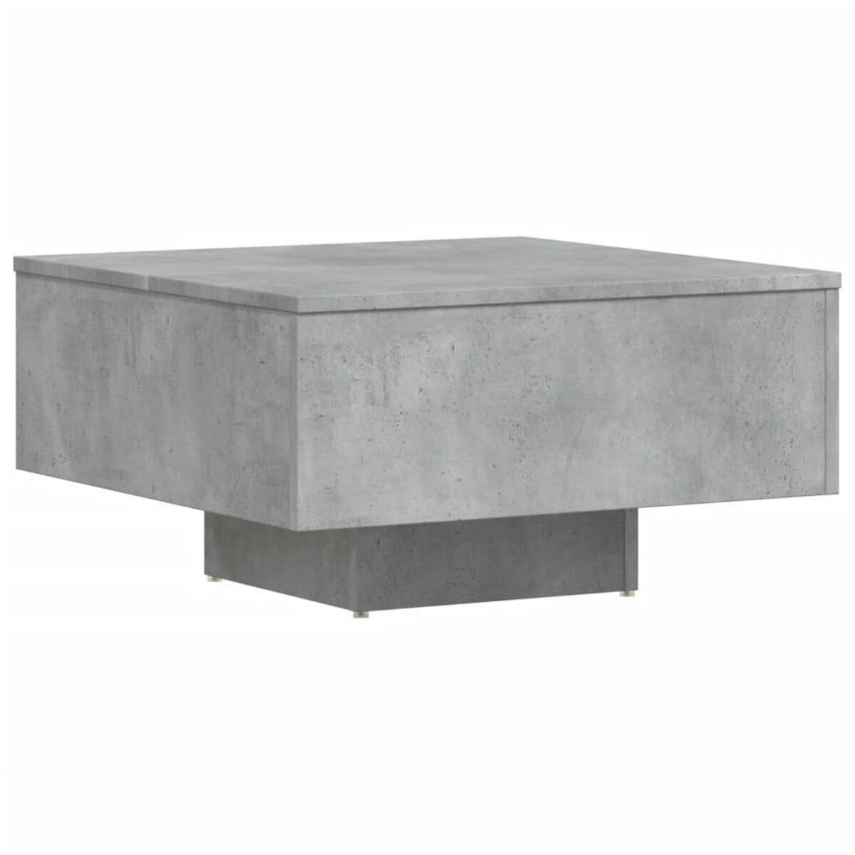 VIDAXL Table basse gris beton 60x60x31,5 cm bois d'ingenierie