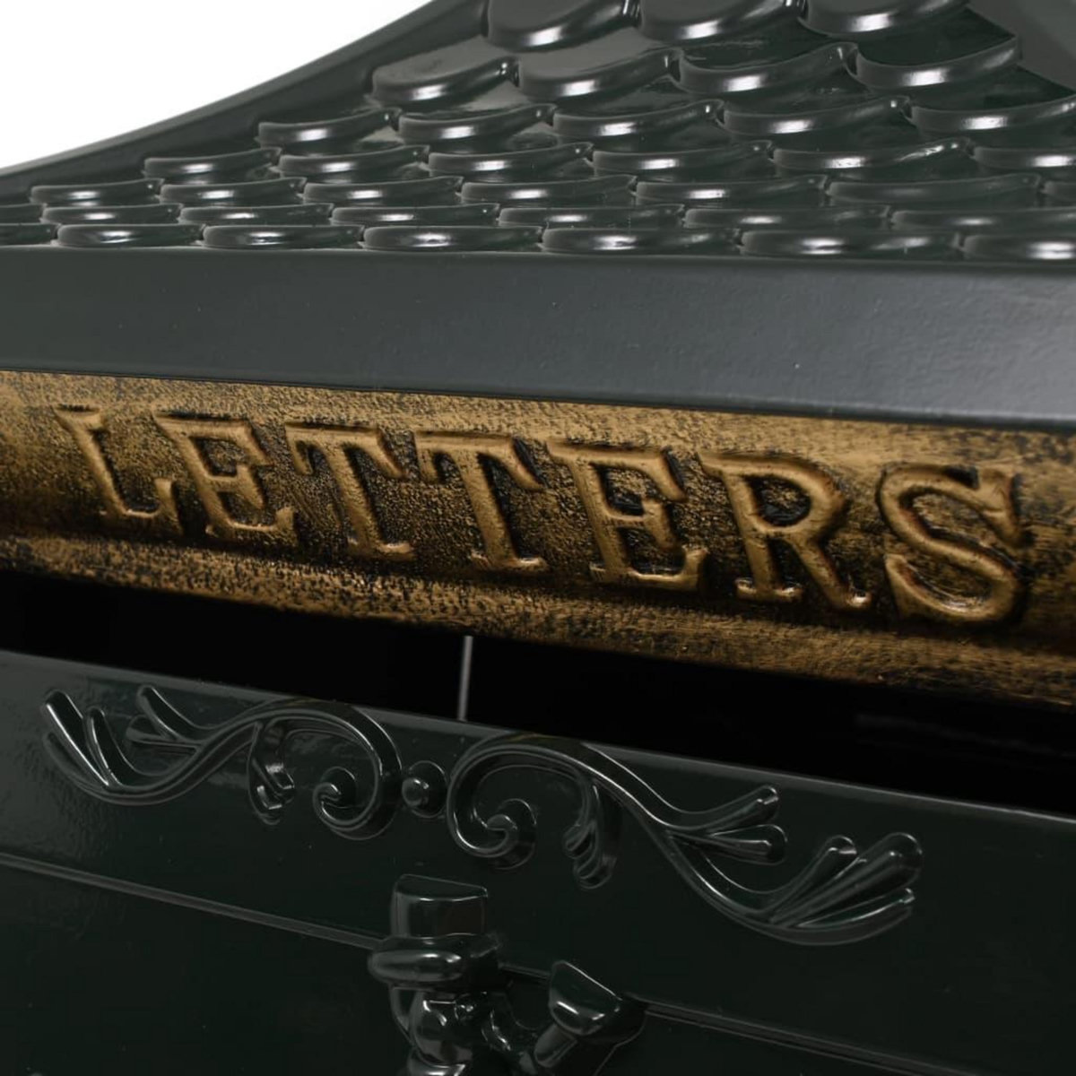 VIDAXL Boîte aux lettres sur pied Aluminium Vintage Antirouille Vert