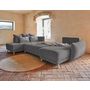 Voir la diapositive 2 : BEST MOBILIER Lena - canapé d'angle panoramique convertible - avec coffre - 7 places - gauche