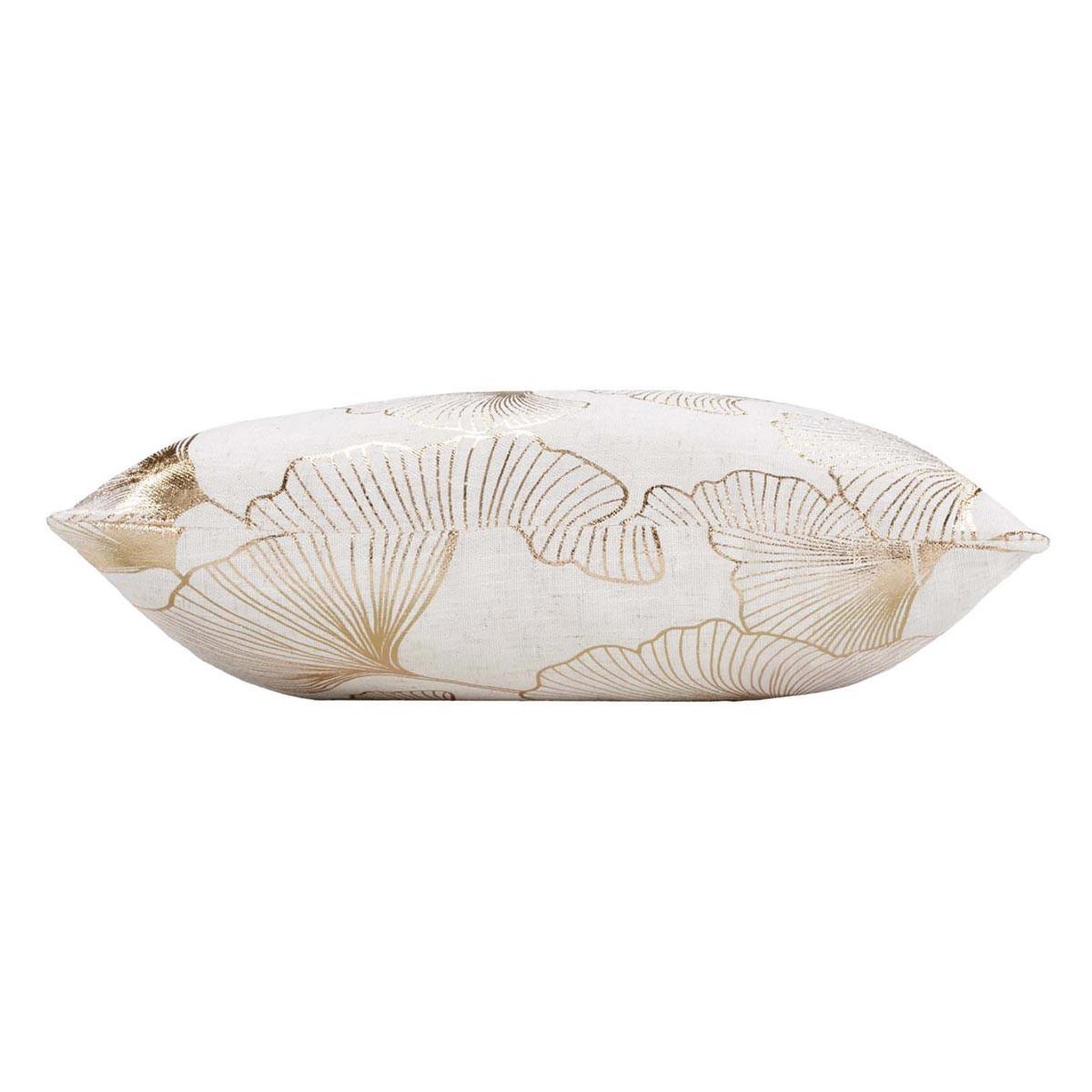 Voir la diapositive 2 : Douceur d'Intérieur Coussin à motifs métallisés  kenzy  45x45cm naturel