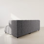 Voir la diapositive 5 : LISA DESIGN Curtis - canapé d'angle droit 4 places avec accoudoir en tissu texturé