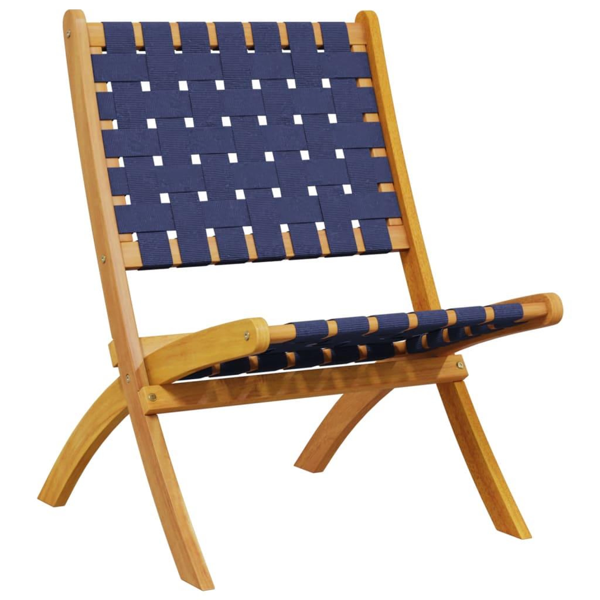Voir la diapositive 3 : VIDAXL Chaises de jardin pliantes lot de 2 bois d'acacia solide tissu