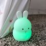 Voir la diapositive 2 : Lumisky Veilleuse bébé lapin sans fil touch LED BUNNY Blanc Silicone H19CM