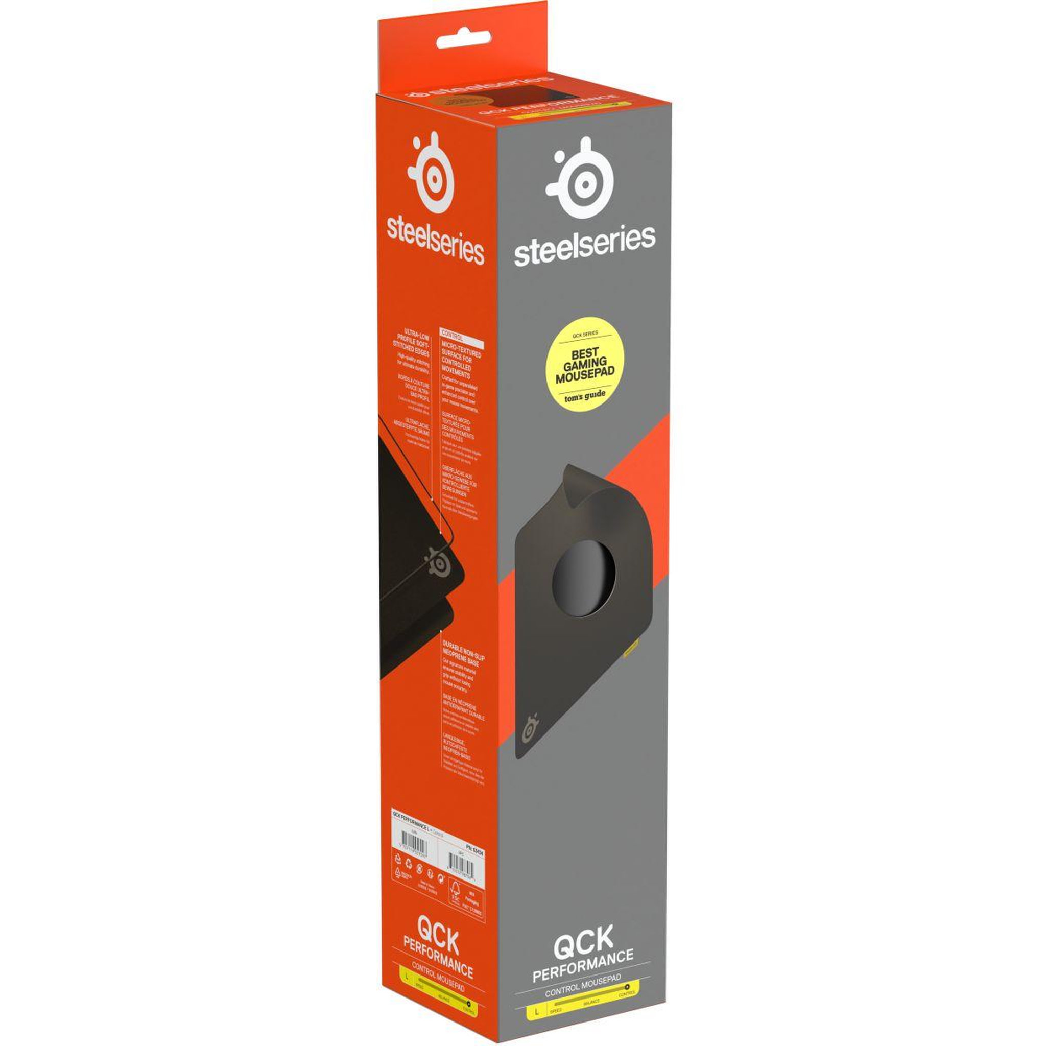 Voir la diapositive 4 : STEEL SERIES Tapis de souris QcK Perf L Control