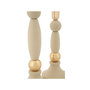Voir la diapositive 2 : Paris Prix Lot de 2 Chandeliers  Strek  30cm Crème & Or