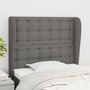 Voir la diapositive 1 : VIDAXL Tete de lit avec oreilles Gris fonce 103x23x118/128 cm Tissu