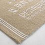 Voir la diapositive 2 : Paris Prix Set de Table en Jute  Diner  30x45cm Blanc