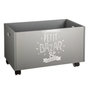Voir la diapositive 1 : Atmosphera Kids Coffre à Jouets à Roulettes  Petit Bazar  48cm Gris