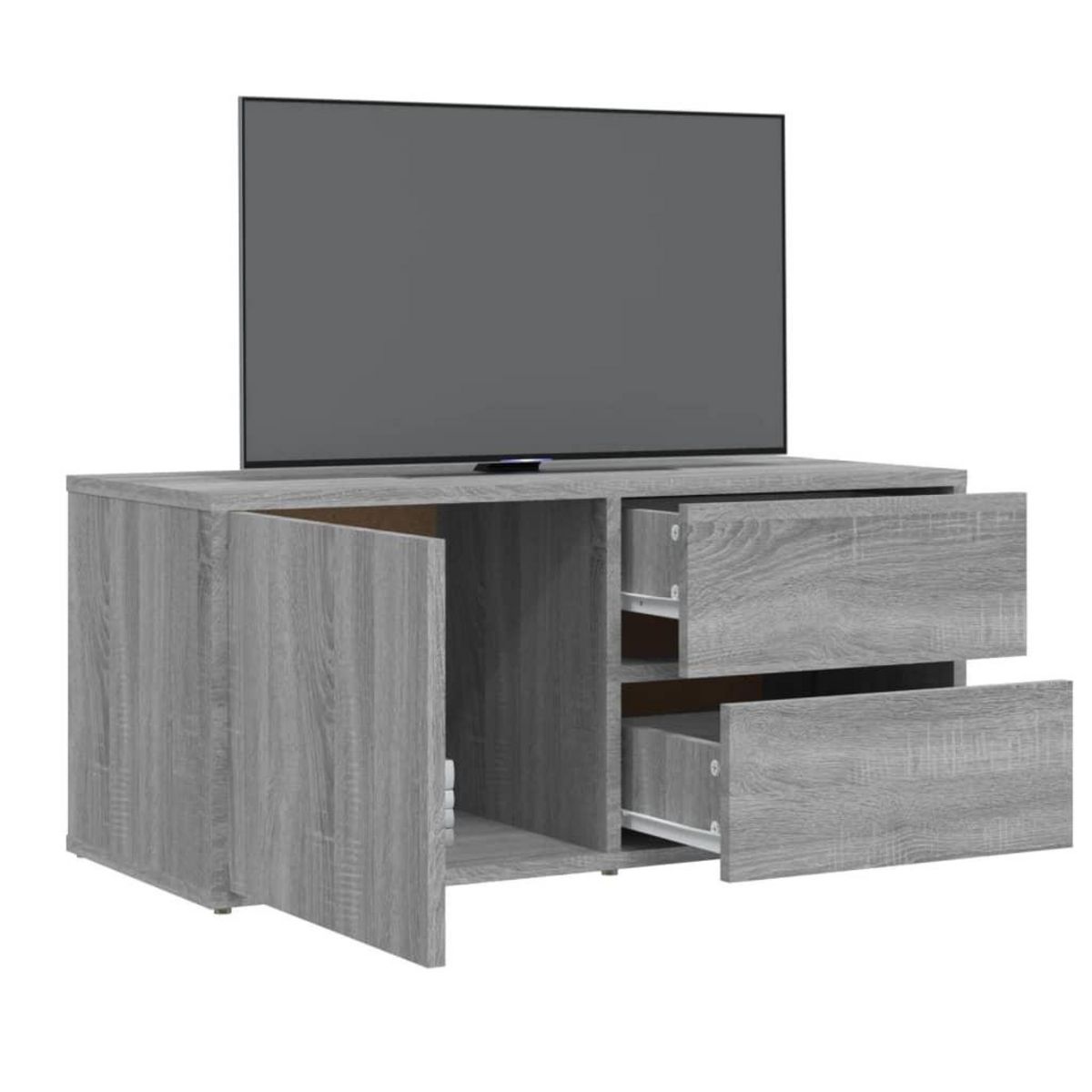 VIDAXL Meuble TV Sonoma gris 80x34x36 cm Bois d'ingenierie