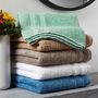 Voir la diapositive 2 : ACTUEL Maxi drap de bain en coton bio organic 540gr/m2