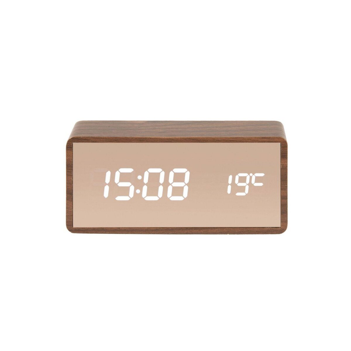 Karlsson Réveil Copper Mirror LED