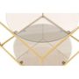 Voir la diapositive 2 : Paris Prix Table d'Appoint Design  Cody  50cm Gris & Or