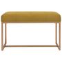 Voir la diapositive 2 : VIDAXL Banc 80 cm Moutarde Velours