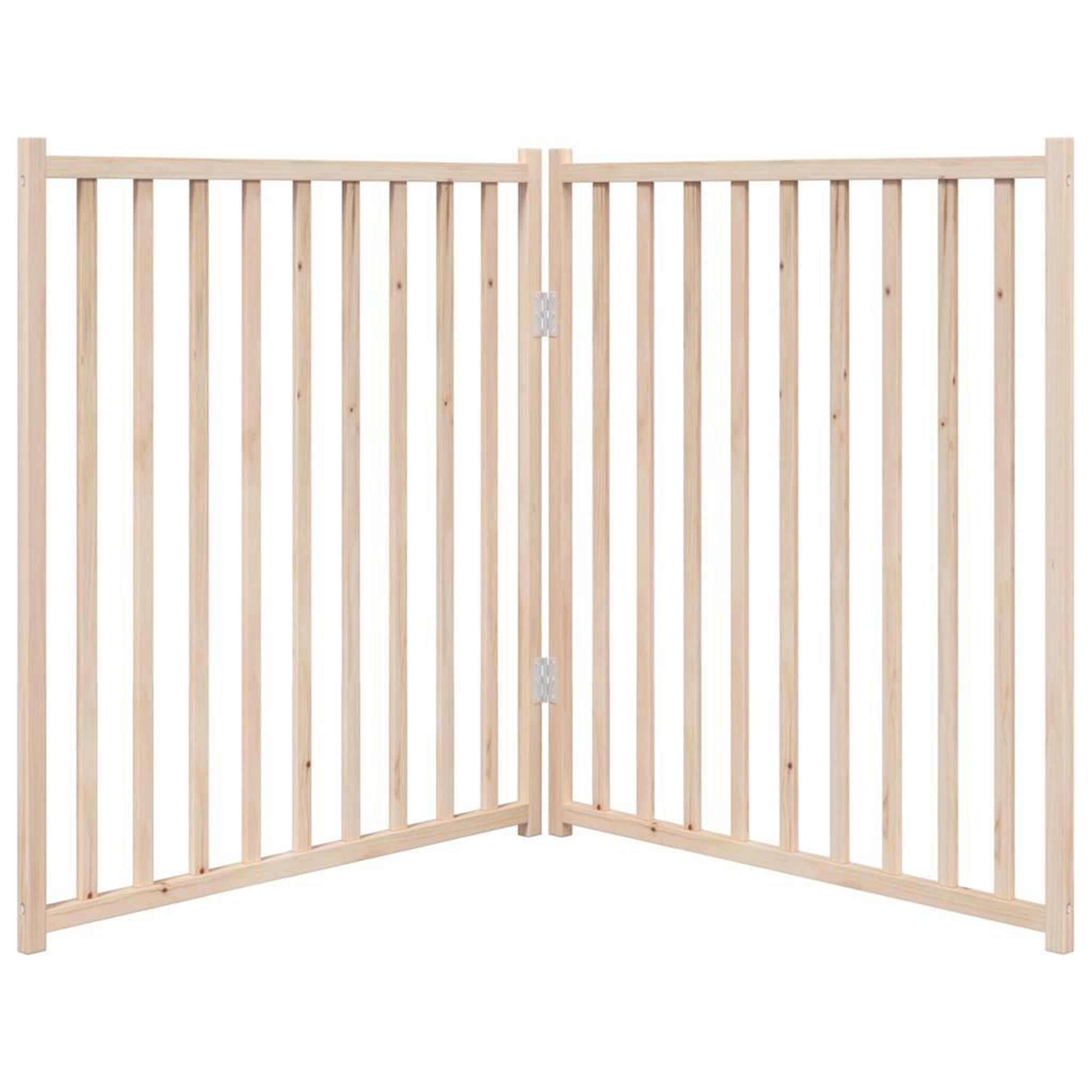 Voir la diapositive 4 : VIDAXL Barriere pour chien pliable 2 panneaux 160 cm bois sapin massif