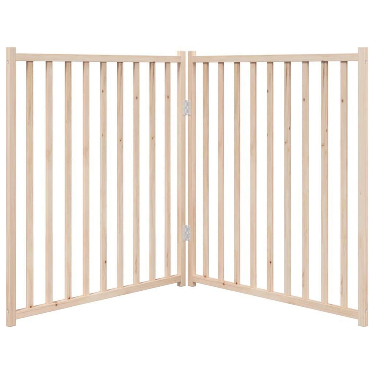 VIDAXL Barriere pour chien pliable 2 panneaux 160 cm bois sapin massif