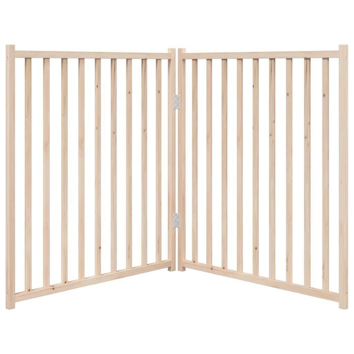 VIDAXL Barriere pour chien pliable 2 panneaux 160 cm bois sapin massif