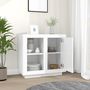 Voir la diapositive 3 : VIDAXL Buffet Blanc 80x40x75 cm