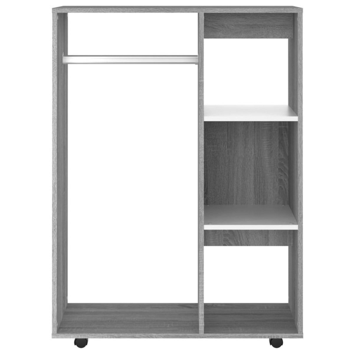 VIDAXL Garde-robe Sonoma gris 80x40x110 cm Bois d'ingenierie
