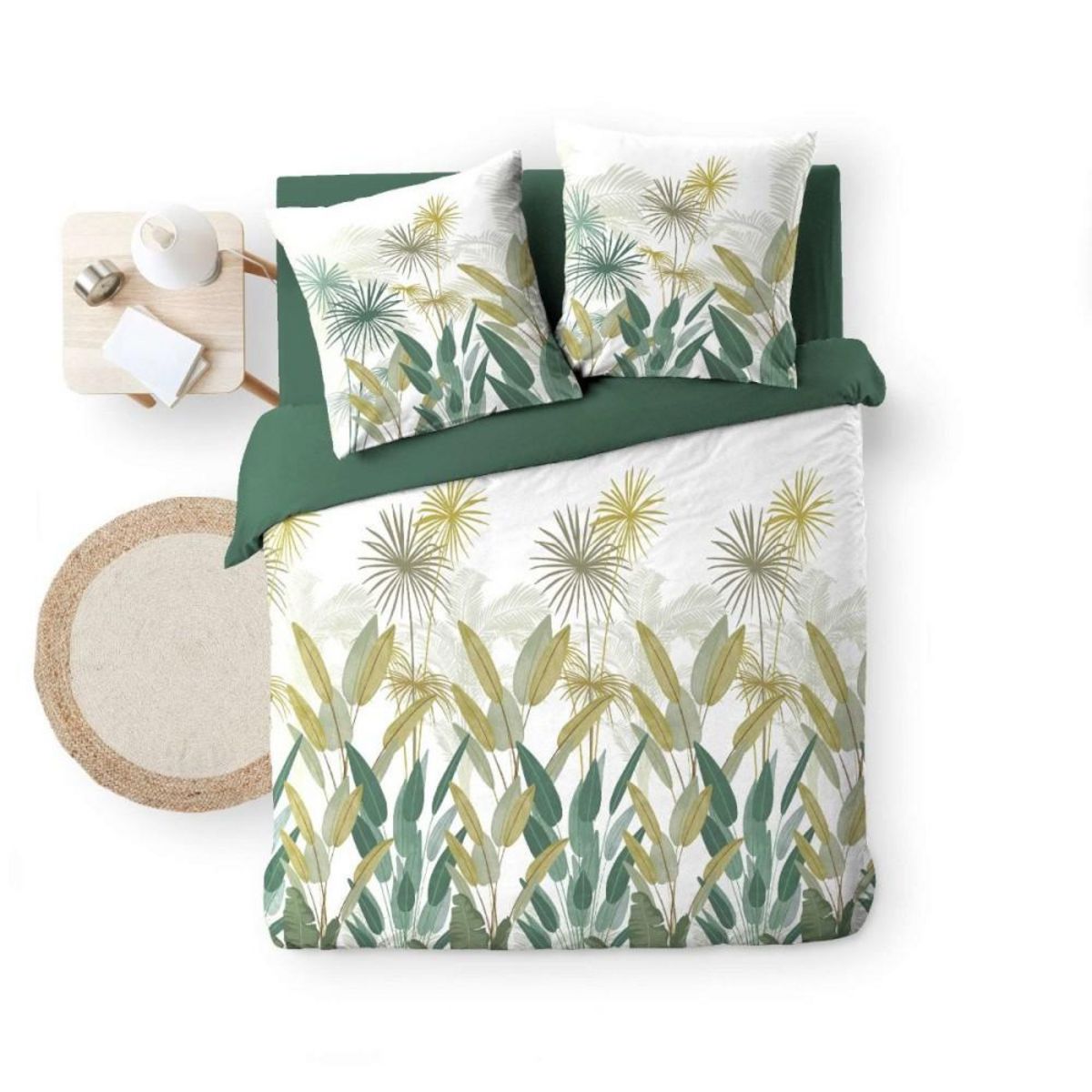 Douceur d'Intérieur Housse de couette 240x220 + 2 taies OTIKA 100% coton