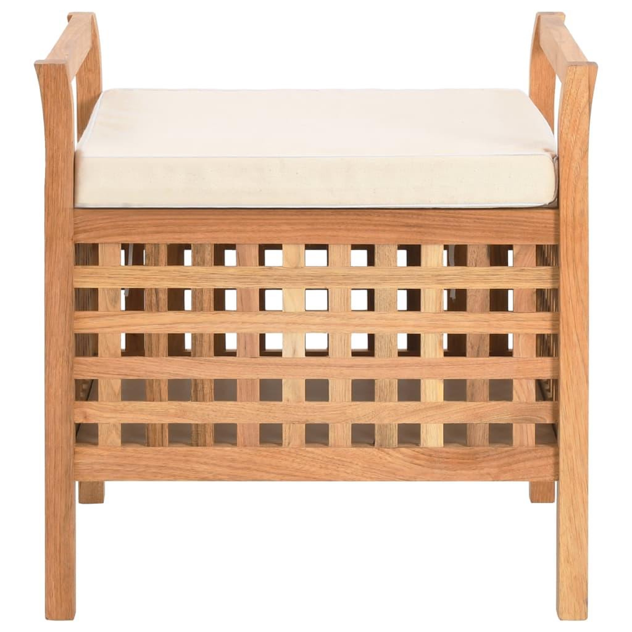 Voir la diapositive 2 : VIDAXL Banc de rangement 49x48x49 cm Bois de noyer massif