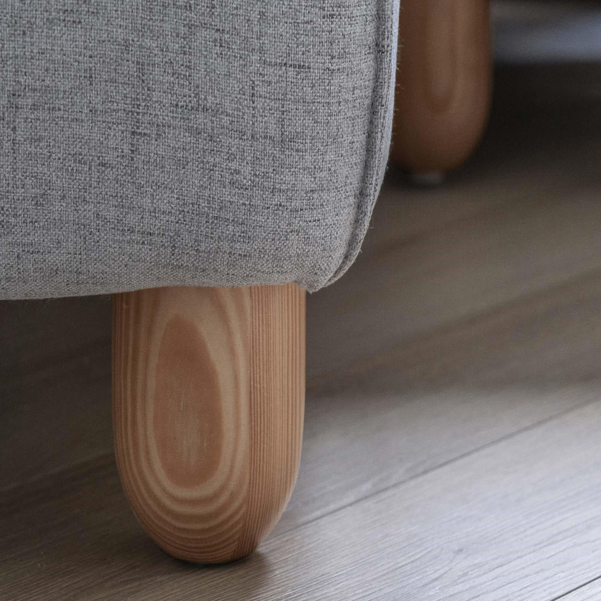 Voir la diapositive 5 : BEST MOBILIER Olli - canapé d'angle droit - convertible - avec coffre - 4 places - en tissu