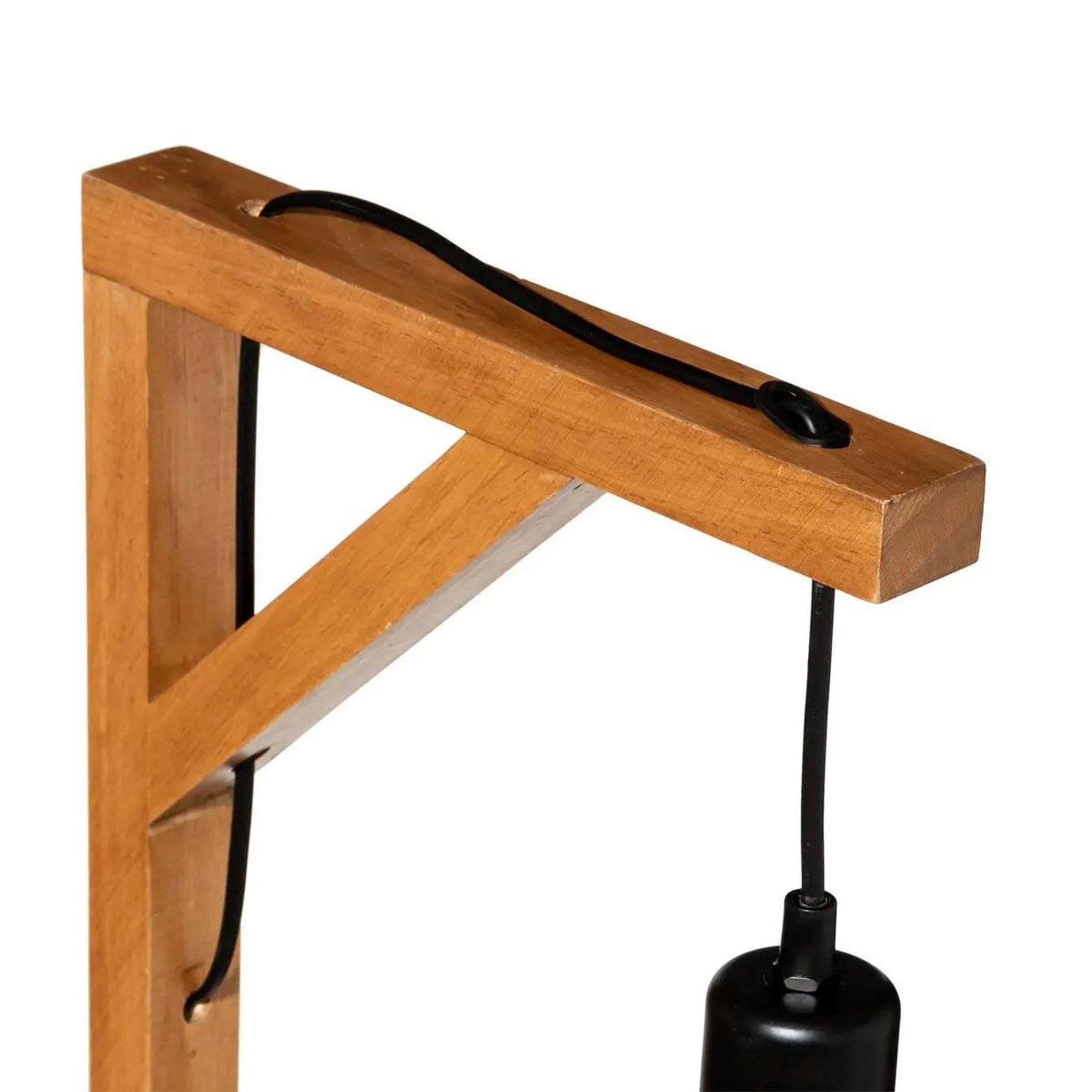 Voir la diapositive 2 : ATMOSPHERA Lampadaire design en bois  wild  148cm naturel