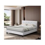 Habitat et Jardin Lit double en pvc  Julia  - 180 x 200 - Blanc