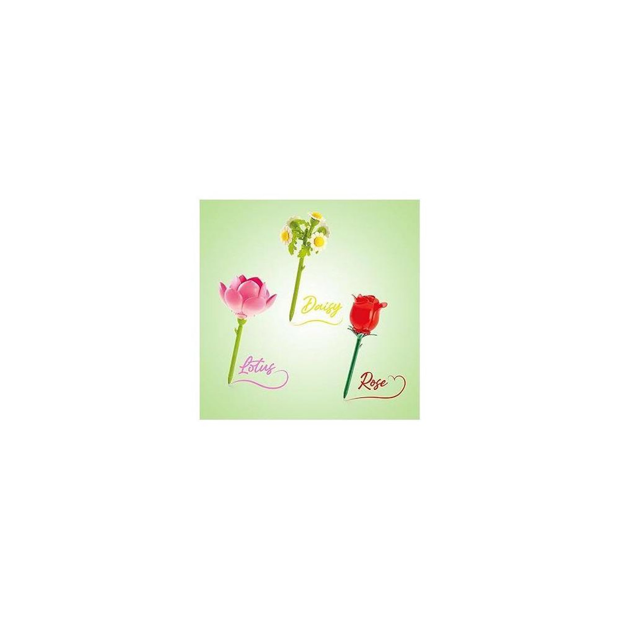 Voir la diapositive 6 : Canal Toys Canal Toys - BLOOM – Stylo Fleur a Construire – Pack de 3 – Rose, Lotus et Marguerite - Encre pailletée et parfumée –