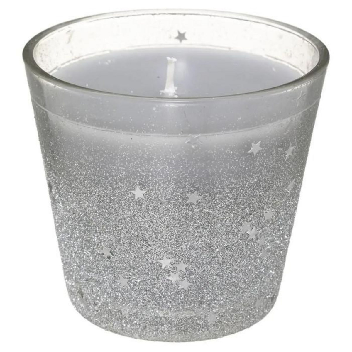 ATMOSPHERA Bougie en Verre Déco  Colorama  190g Argent
