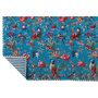 Voir la diapositive 3 : Paris Prix Plaid en Coton  Oiseaux Fleurs  130x180cm Bleu