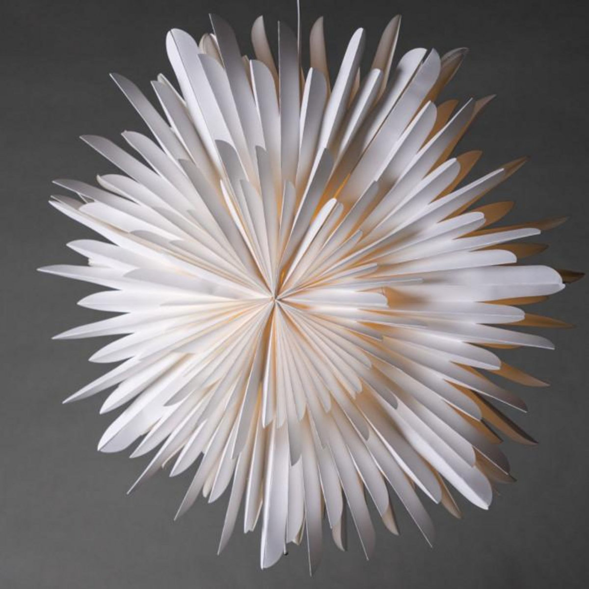 Paris Prix Lampe Suspension Design  Selen  80cm Blanc