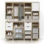 Voir la diapositive 3 : FIVE Housse de Rangement  Dressing  60cm Beige