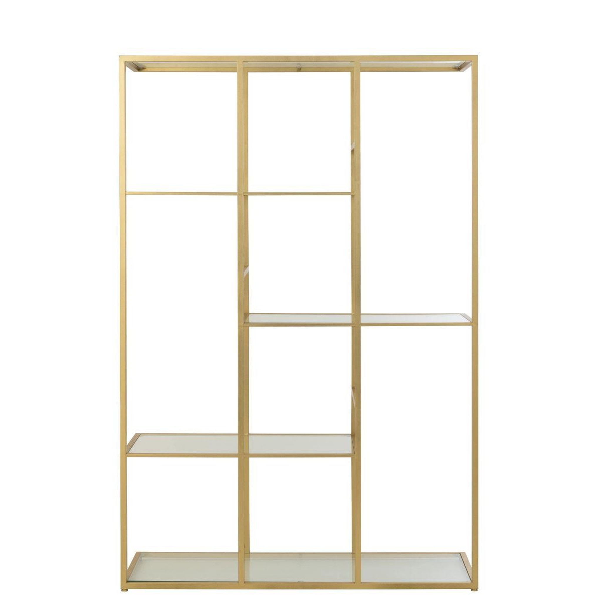 Voir la diapositive 3 : Paris Prix Étagère en verre  thaddeus  180cm doré