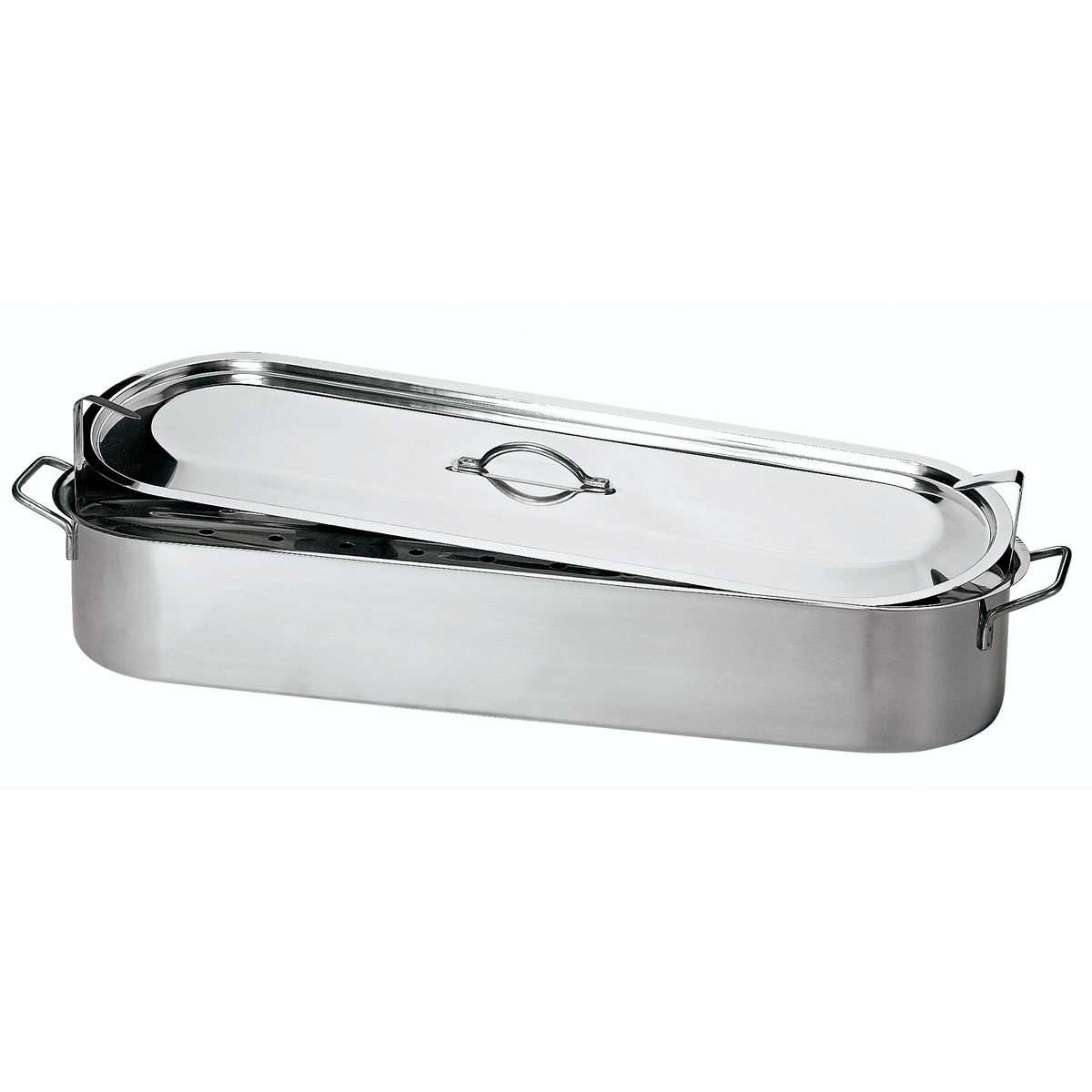 BAUMALU Poissonnière inox avec couvercle 60 cm