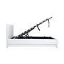 Voir la diapositive 4 : Lit coffre 140x190cm avec contour lit LED + sommier à lattes inclus GALAXY