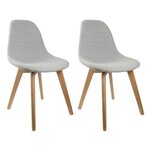 Paris Prix Lot de 2 Chaises Scandinave  Osaka  87cm Gris