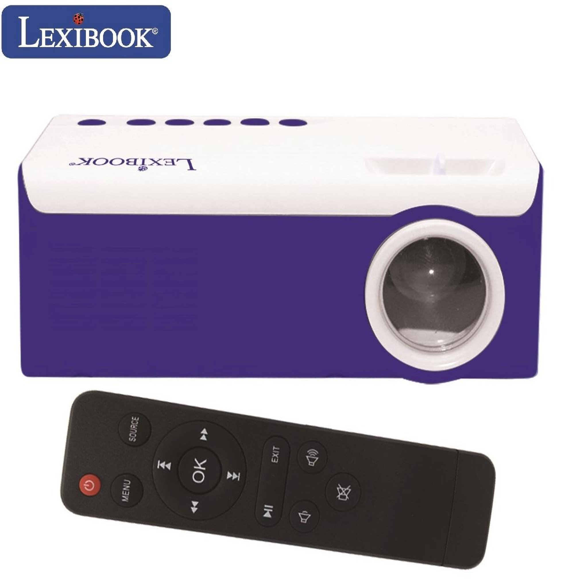 Voir la diapositive 2 : Lexibook Mini projecteur vidéo portable pour films, photos et jeux
