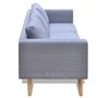 Voir la diapositive 3 : VIDAXL Canape a 3 places Tissu Gris clair