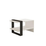 Habitat et Jardin Table basse en bois  Funda  - 80 x 55 x 35 cm - AnthraciteBlanc