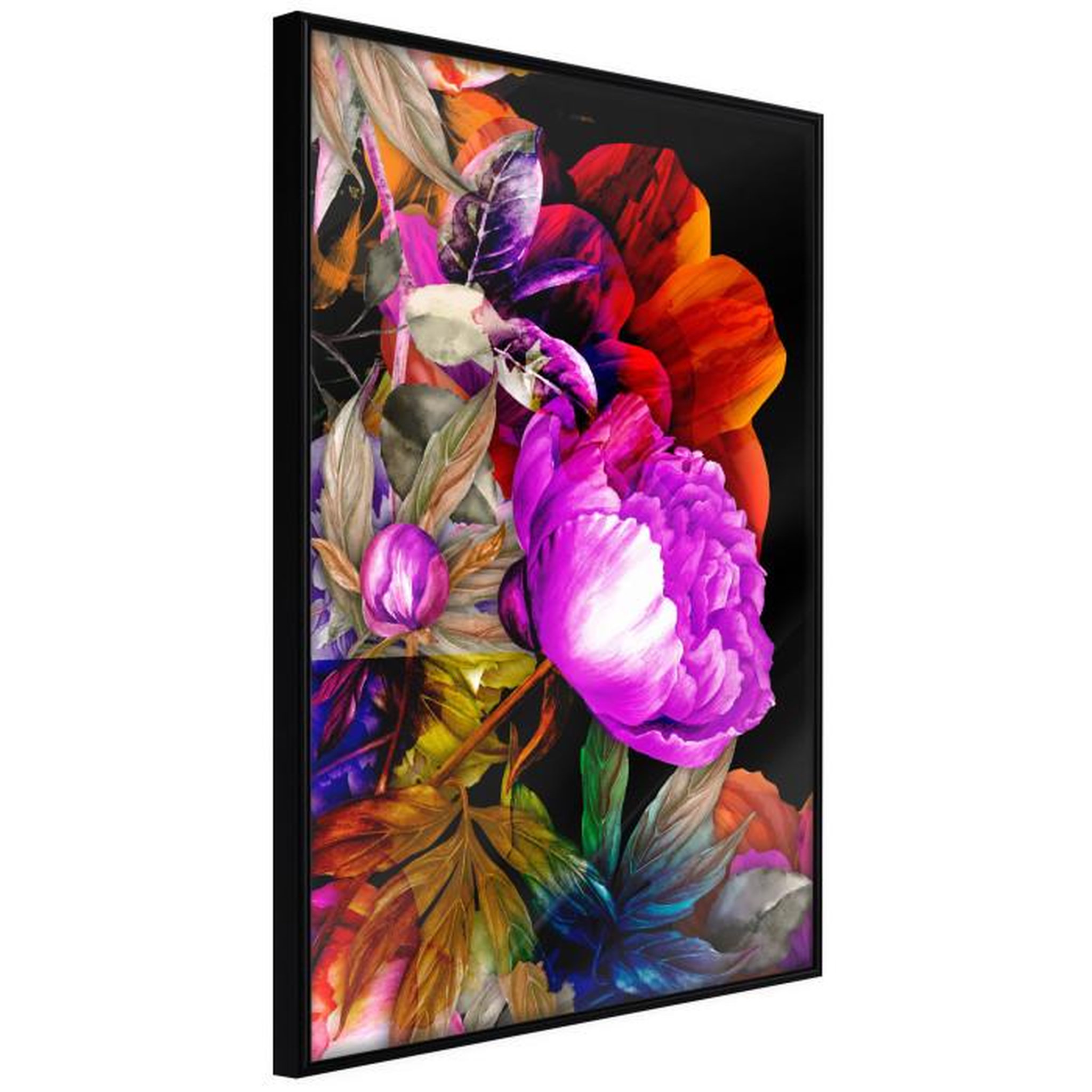 Paris Prix Affiche Murale Encadrée  Flower Sonata II. Coloris disponibles : Noir, Jaune