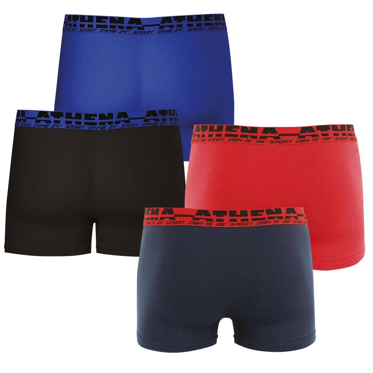 Athena Lot de 4 boxers homme