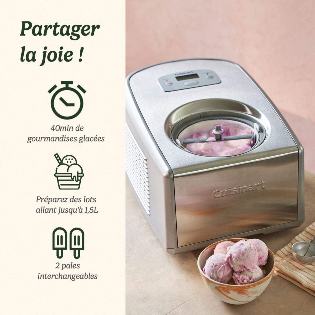 Cuisinart Turbine à glace ICE100E
