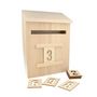 Voir la diapositive 2 : Artemio Boîte aux lettres en bois 28 cm à décorer
